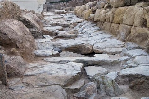 The Cerro del Molinete archaeological park in Cartagena, containing the Roman Forum district