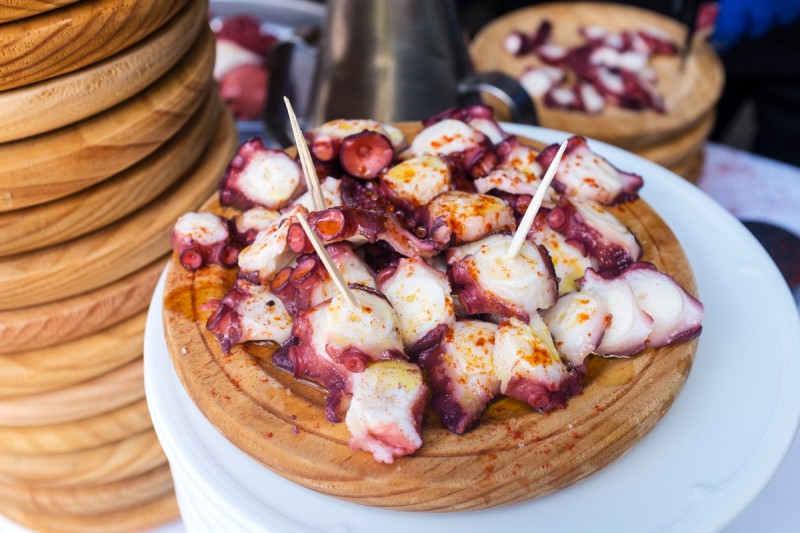 Tapas to try in the Region of Murcia: octopus