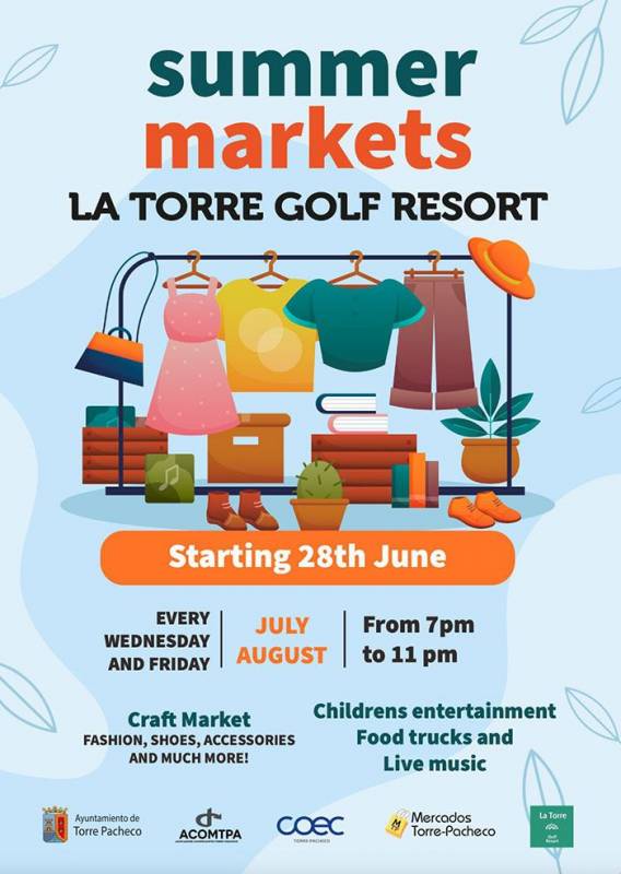 La Torre Golf summer markets every week in July and August