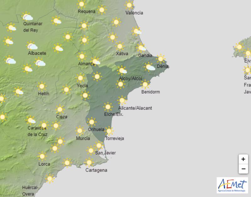 Plenty of sunshine for Bonfire weekend: Alicante weather forecast June 20-23