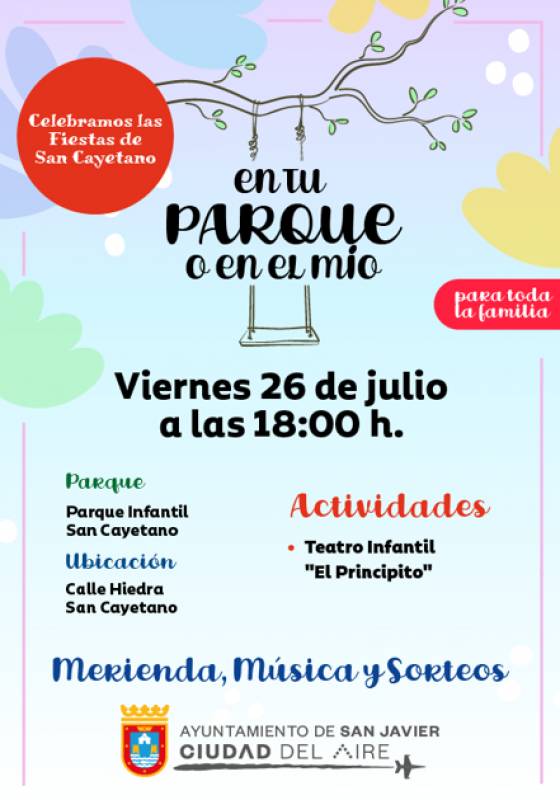 July 26 In Your Park or Mine, San Javier