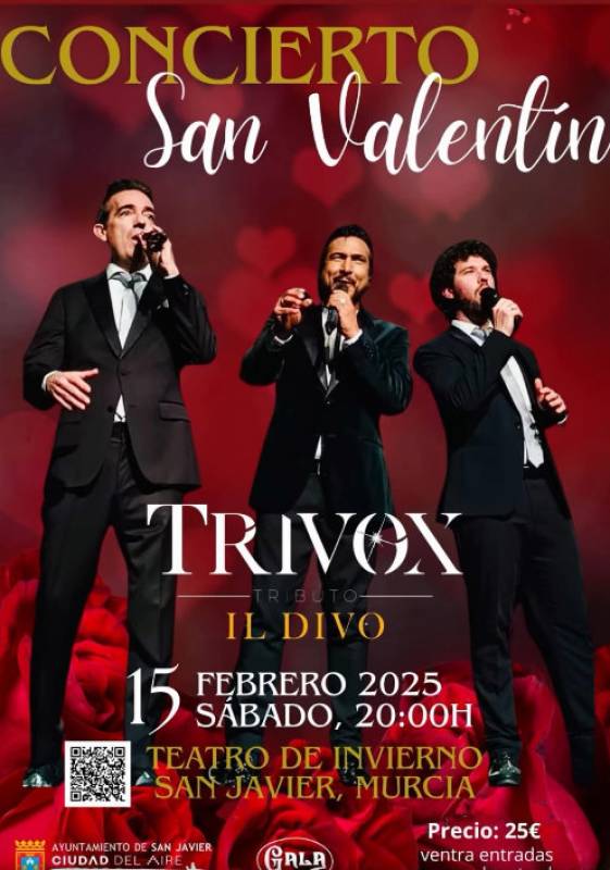 February 15 Valentine’s Day concert in San Javier