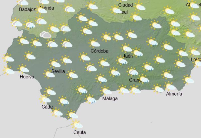 Andalucía weather February 17-23: Fog and scattered showers forecast this week