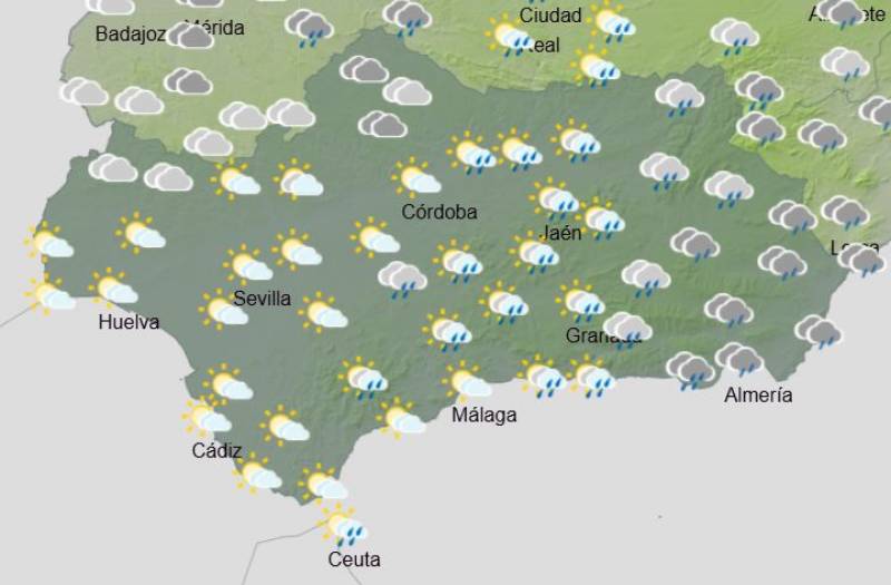 Andalucía weather February 17-23: Fog and scattered showers forecast this week