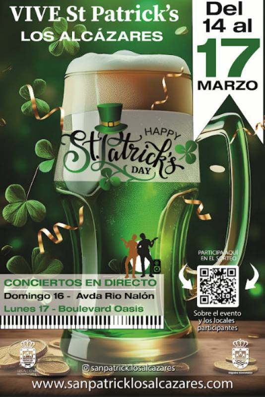 March 14 to 17 Saint Patrick’s celebrations in Los Alcázares