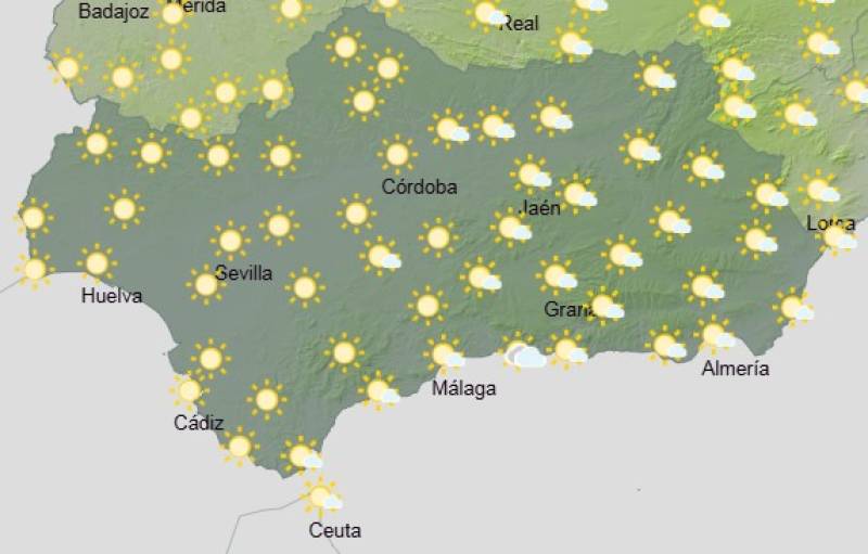 Andalucía weekend weather forecast June 5-8: Warm, sunny and mostly settled across the region