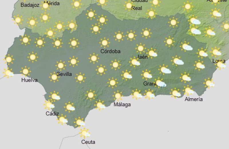 Andalucía weekend weather forecast June 5-8: Warm, sunny and mostly settled across the region