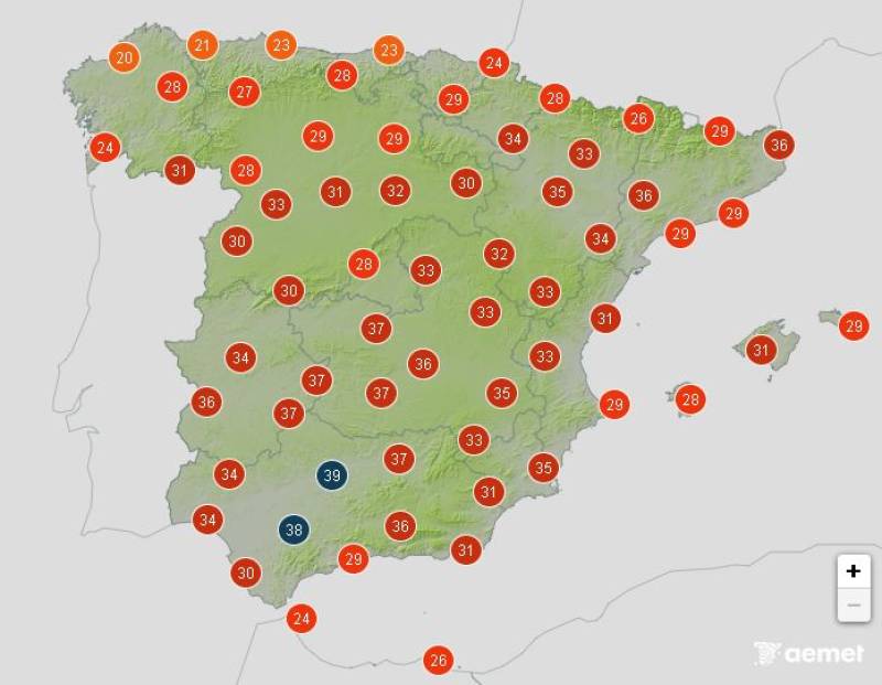 Spain turns up the heat with 45 degree temps: Weekend weather June 26-29