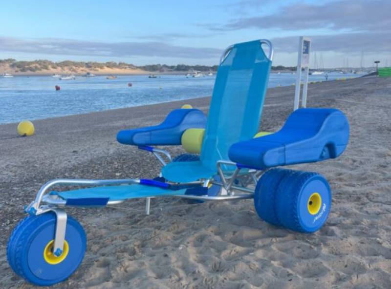 No accessible bathing in Mazarrón as all amphibious beach chairs break down