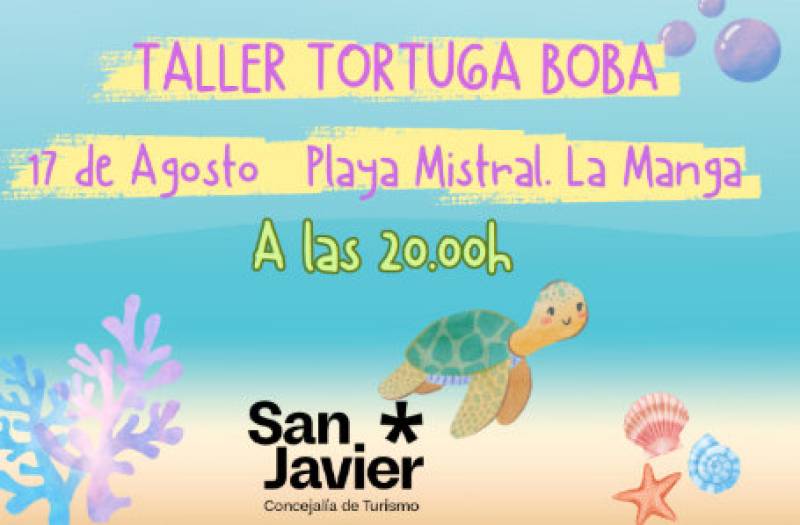 August 17 Children’s loggerhead turtle workshop on the beach in La Manga