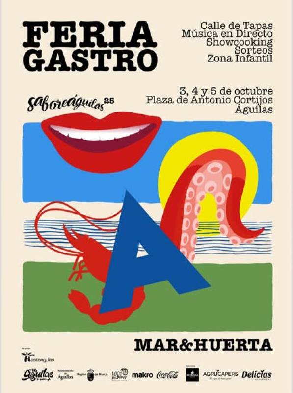 October 3 to 5 Mar & Huerta Gastronomy Fair in Aguilas