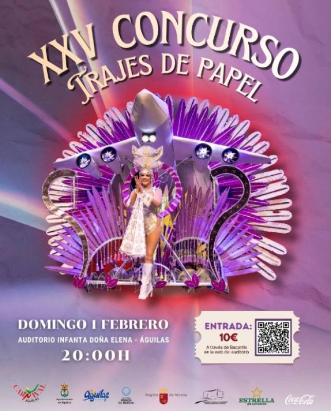 February 1 Carnival paper costume contest at the Aguilas auditorium