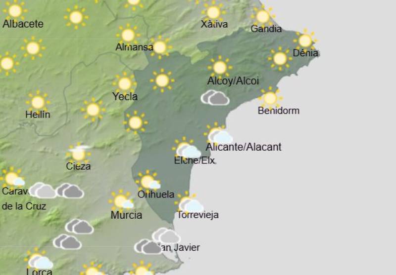 Rain and snow forecast in parts this weekend: Alicante weather March 26-29