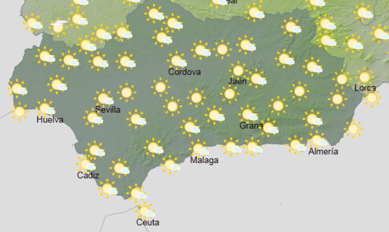 Andalucía weekly weather forecast April 13-16: Brighter, warmer days after a breezy start