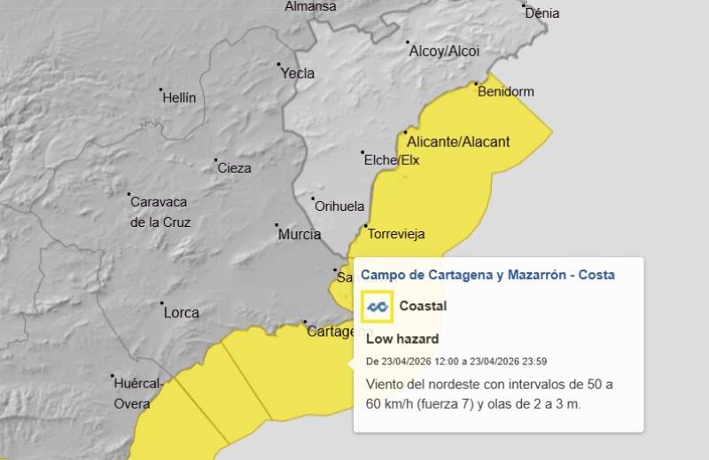 Temperatures in freefall as rain returns: Murcia weekend weather forecast April 23-26