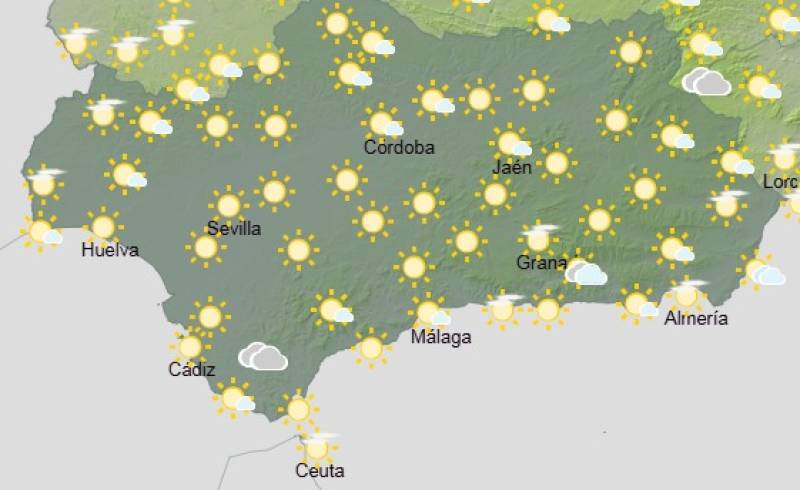 Andalucía weekly weather forecast May 18-21: Turning hotter with plenty of sunshine