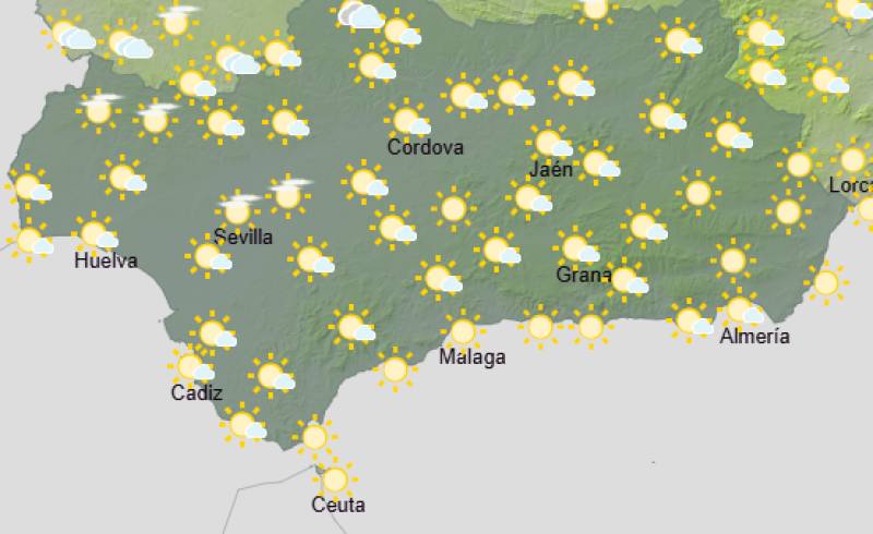 Andalucía weekend weather forecast June 11-14: Heat builds with strong winds and some cloud
