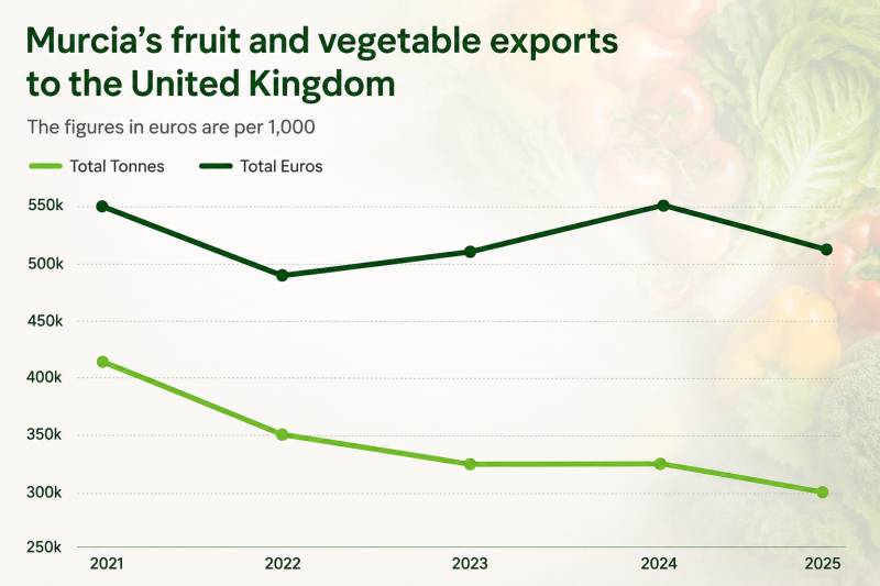 Brexit has cost Murcia a quarter of its fruit and vegetable exports to the UK, and competitors are filling the gap