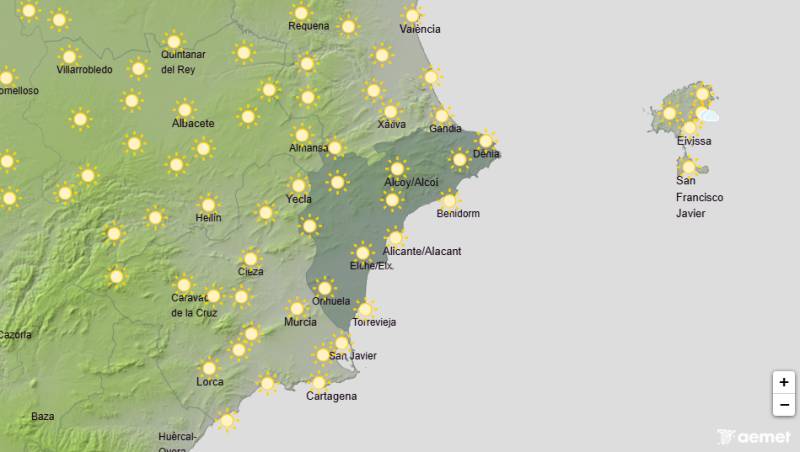 Cloudy skies and possible showers before temperatures rise again: Alicante weekend weather July 2-5